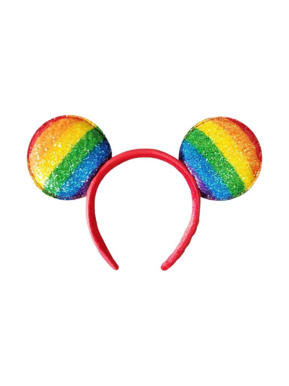 Disney Parks Minnie Mouse Rainbow LOVE Ears Headband